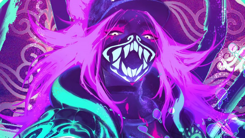 Akali KDA неон