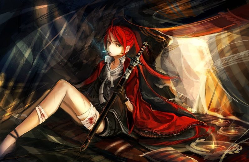 Pixiv Fantasia - anime оружие