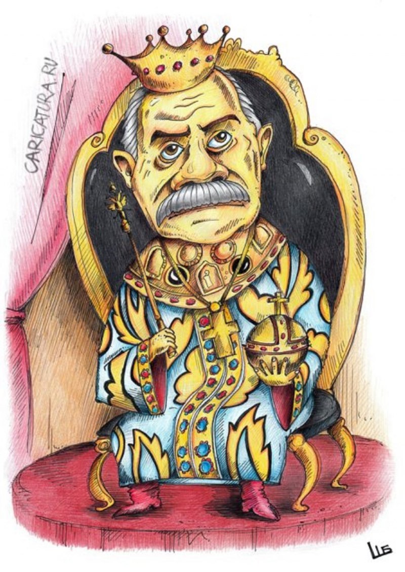 Сказочный царь на троне