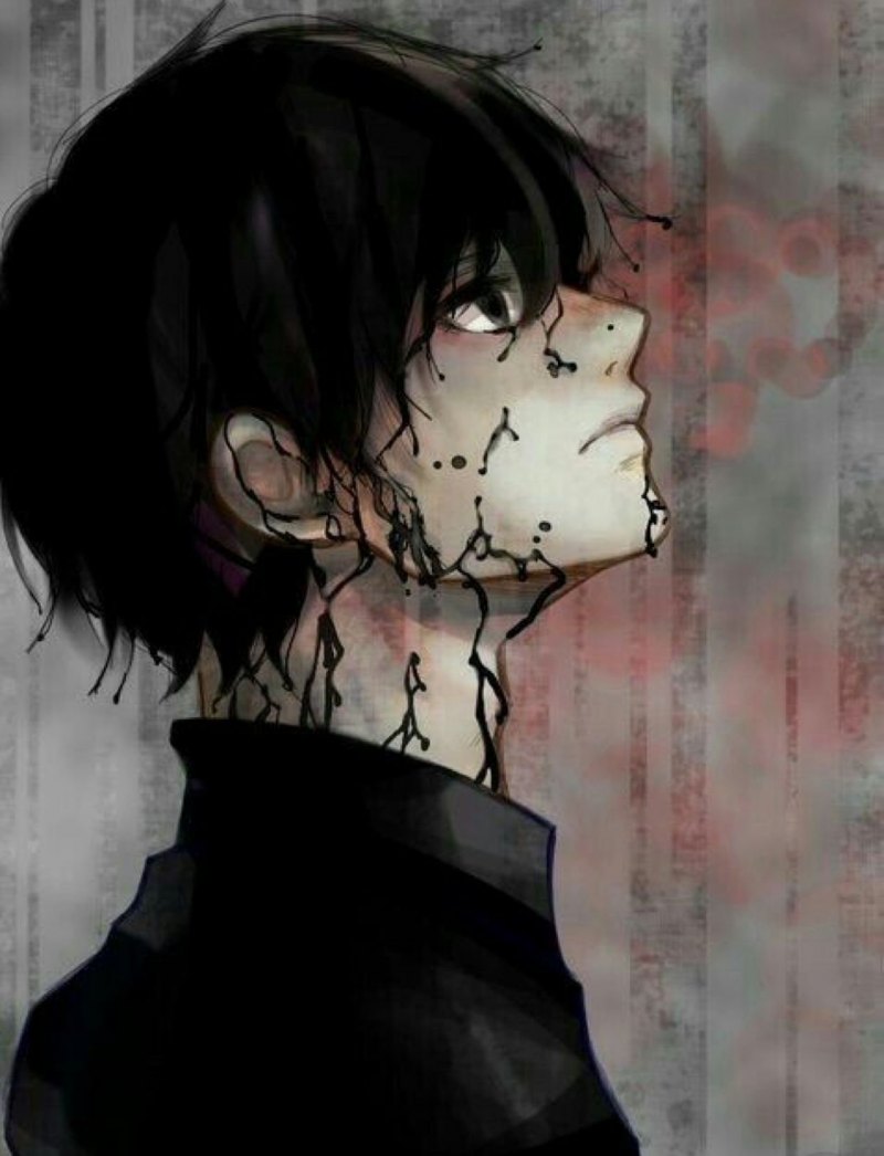 Депрессивный аниме пацан