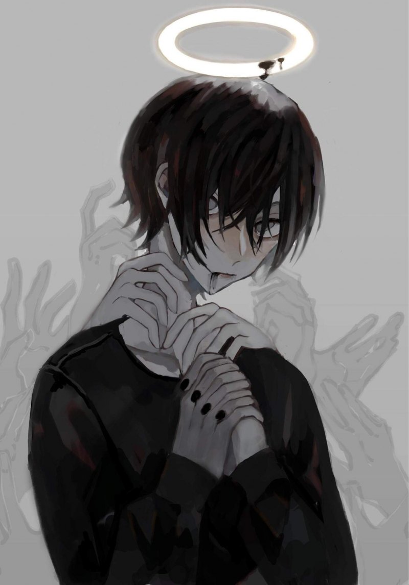 Депрессивный аниме пацан