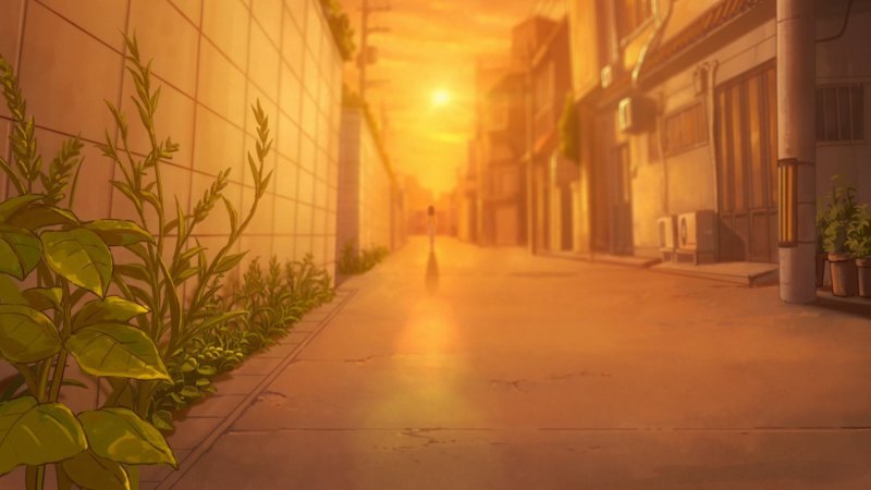 Аниме фон улица