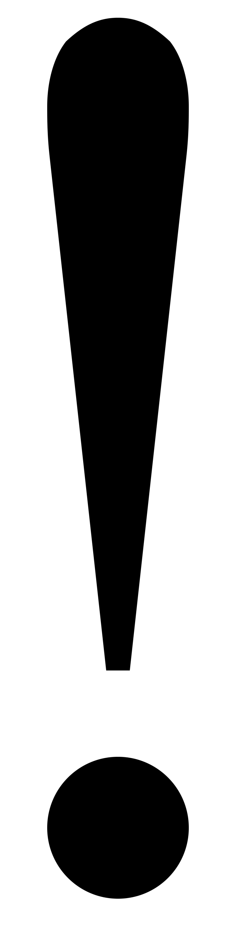Восклицательный знак черный