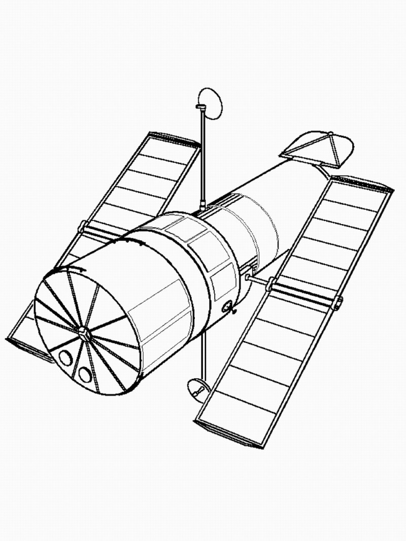 Космическая станция рисунок