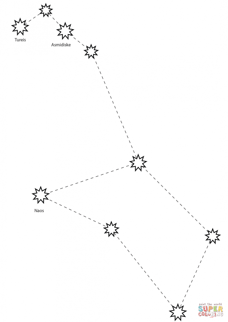 Созвездия картинки для детей раскраски
