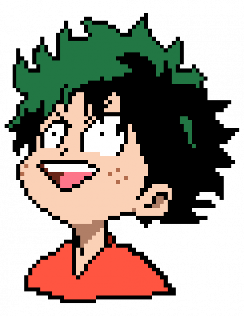 Изуку Мидория пиксель арт