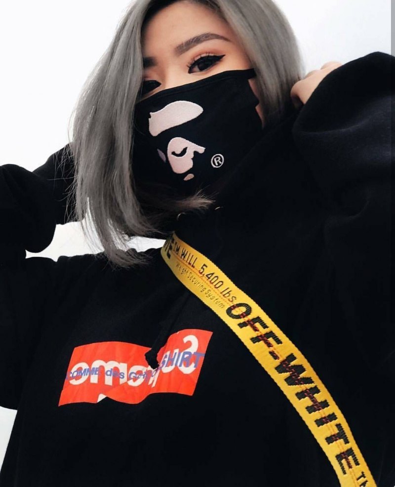 Суприм бейп маска