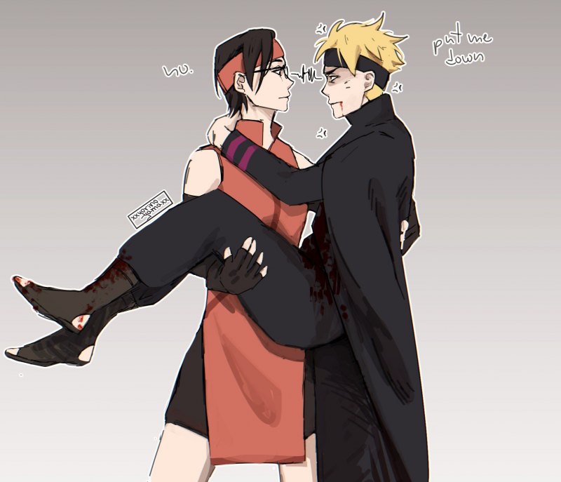 Каваки и Сарада арт