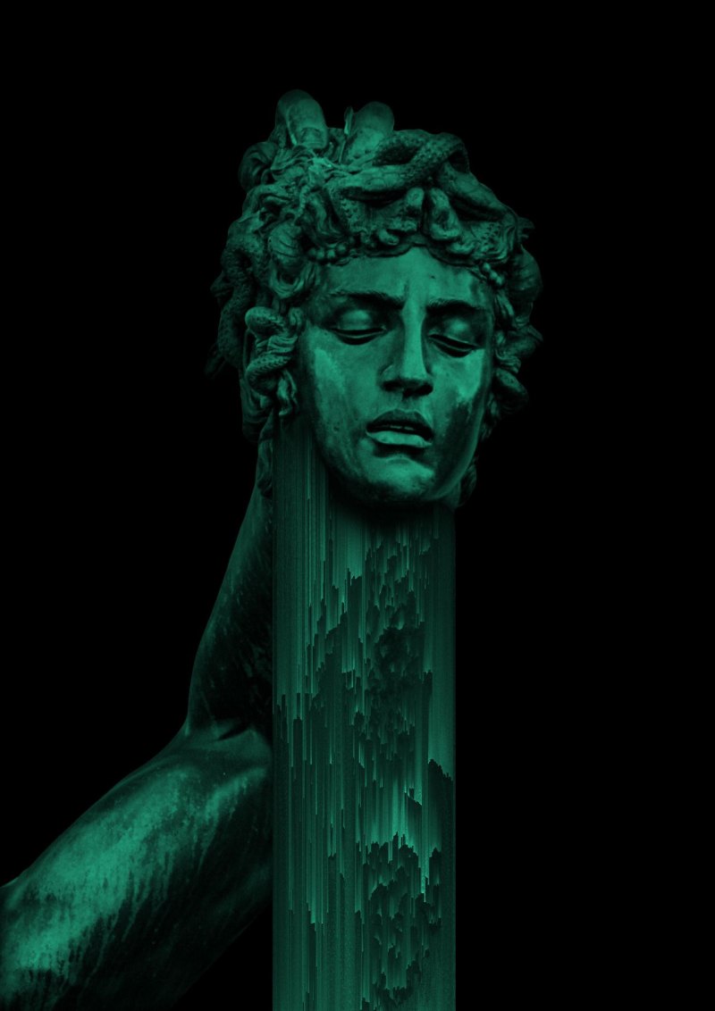 Греческие статуи глитч