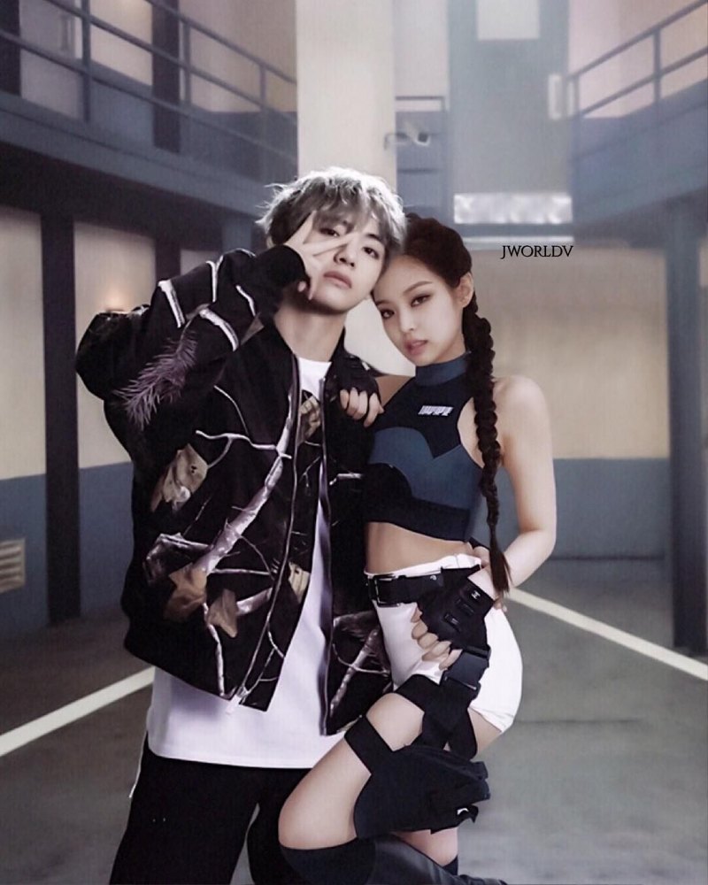 Kim Taehyung and Jennie