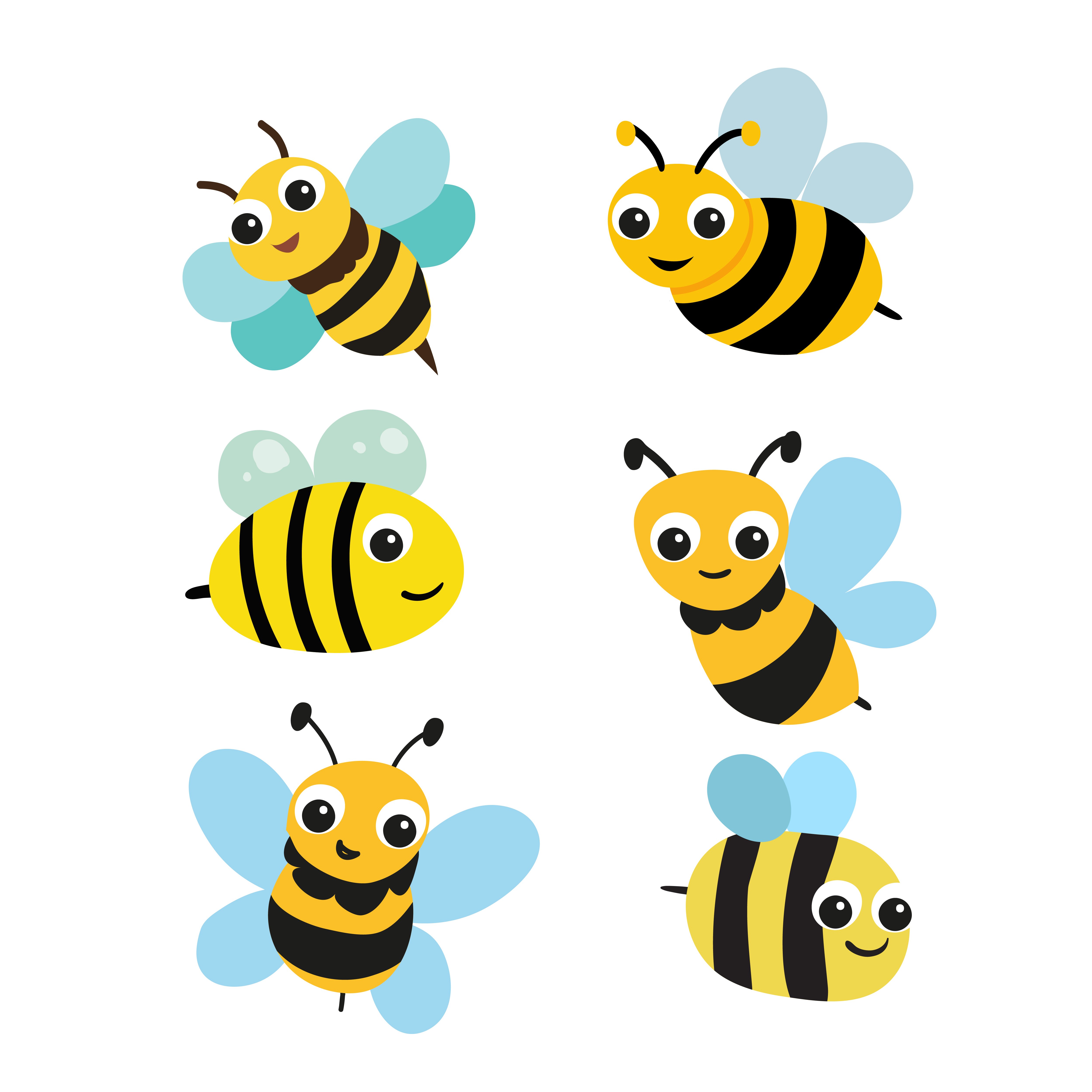 Пчелки для печати