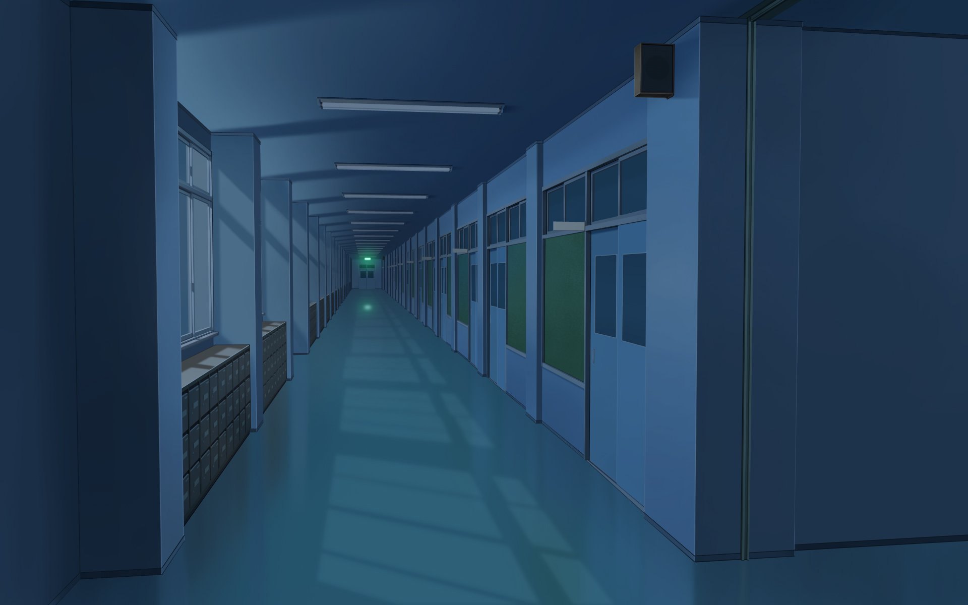 Школьный коридор аниме гача лайф