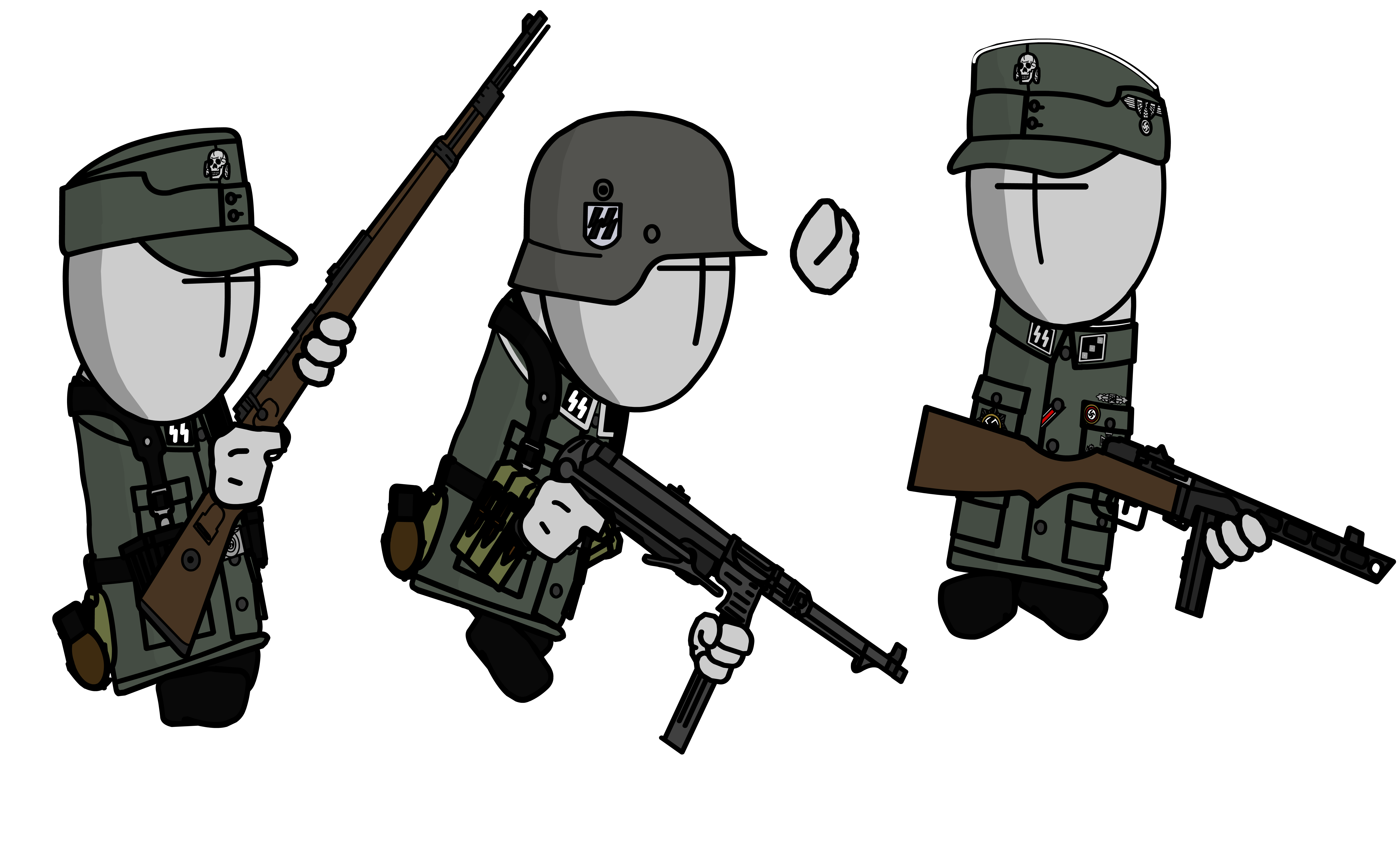 Рисуем мультфильмы 2 спрайты солдаты