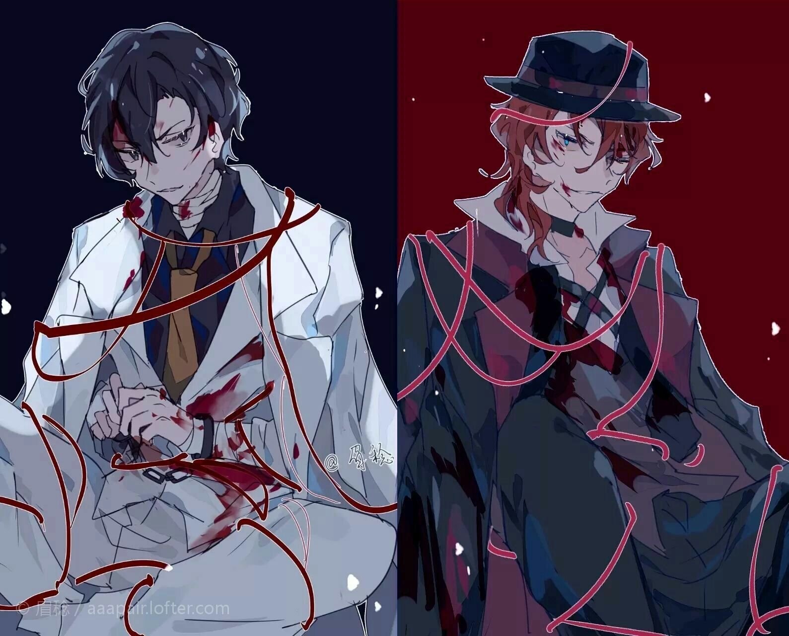 Великий из бродячих псов wattpad. Чуя Накахара Великий из бродячих псов и Дазай. Bungou Stray Dogs - Осаму Дазай, Чуя Накахара. Дазай БСД. Великий из бродячих псов Дазай и Чуя 18 арт.