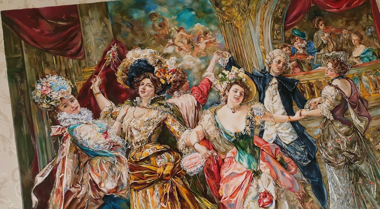 Светские развлечения. Великосветский бал 19 века. Картина «Великосветский бал».