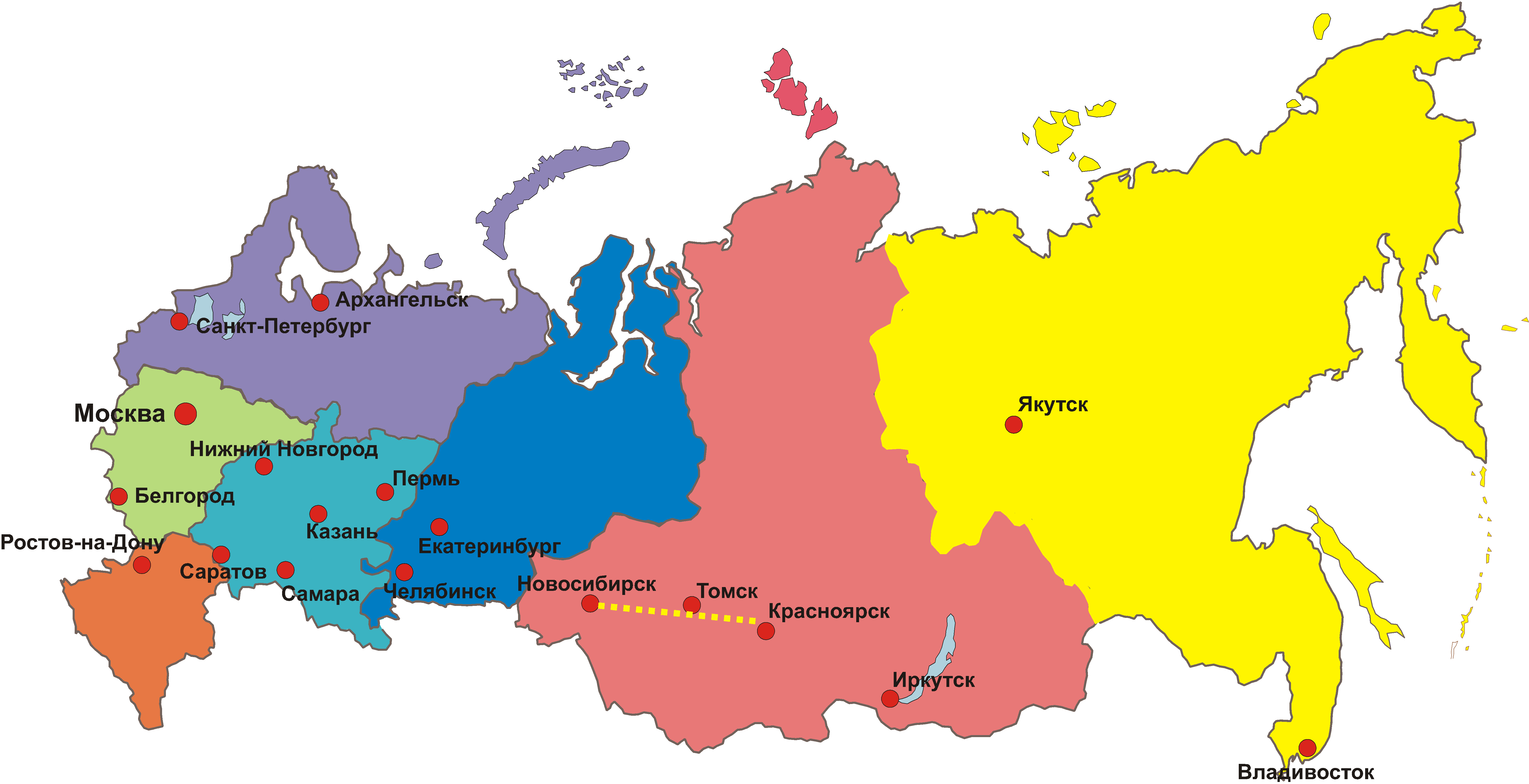Карта России. Карта России с городами. Карта вузов России. Крупнейшие университеты России на карте.