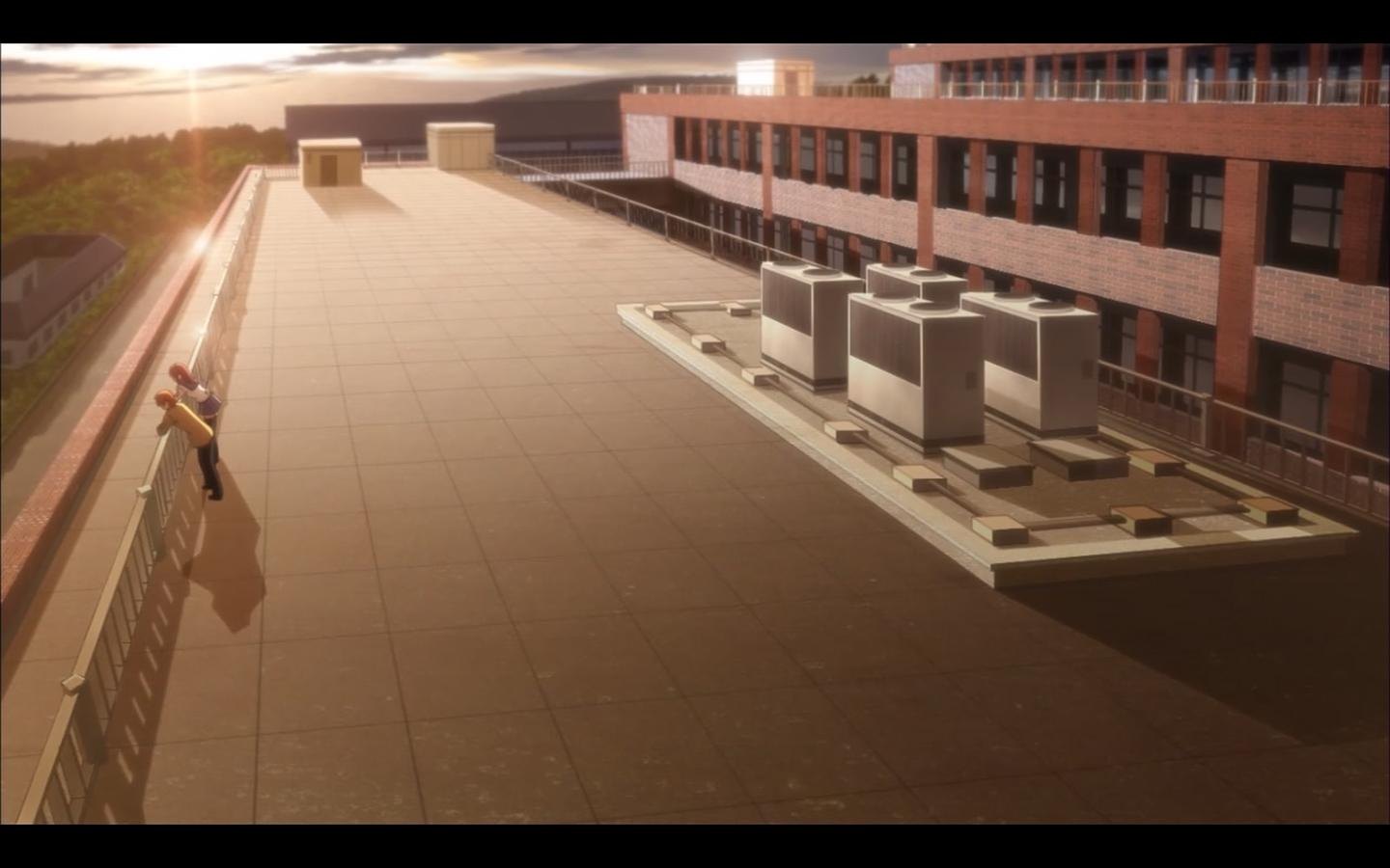 Фото крыши школы аниме