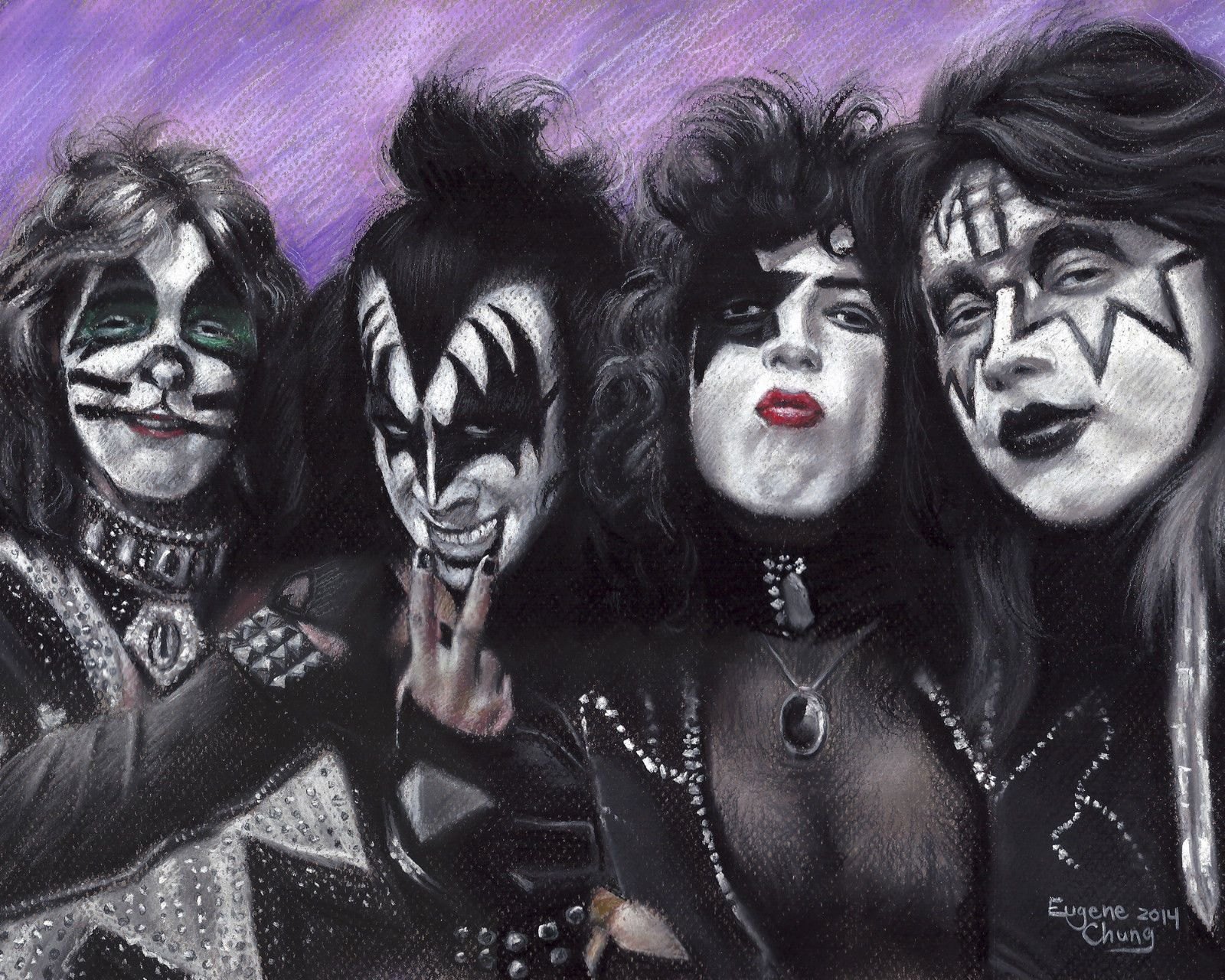 Рисунки группы kiss