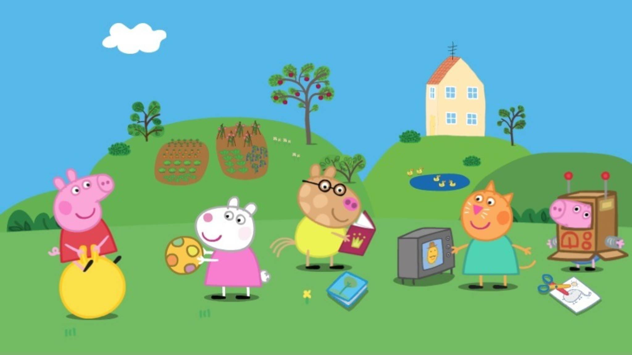 Семья пепы. Дом свинки Пеппи. Свинка Пеппа и её семья. Свинка Пеппа и ее домик ее семья.