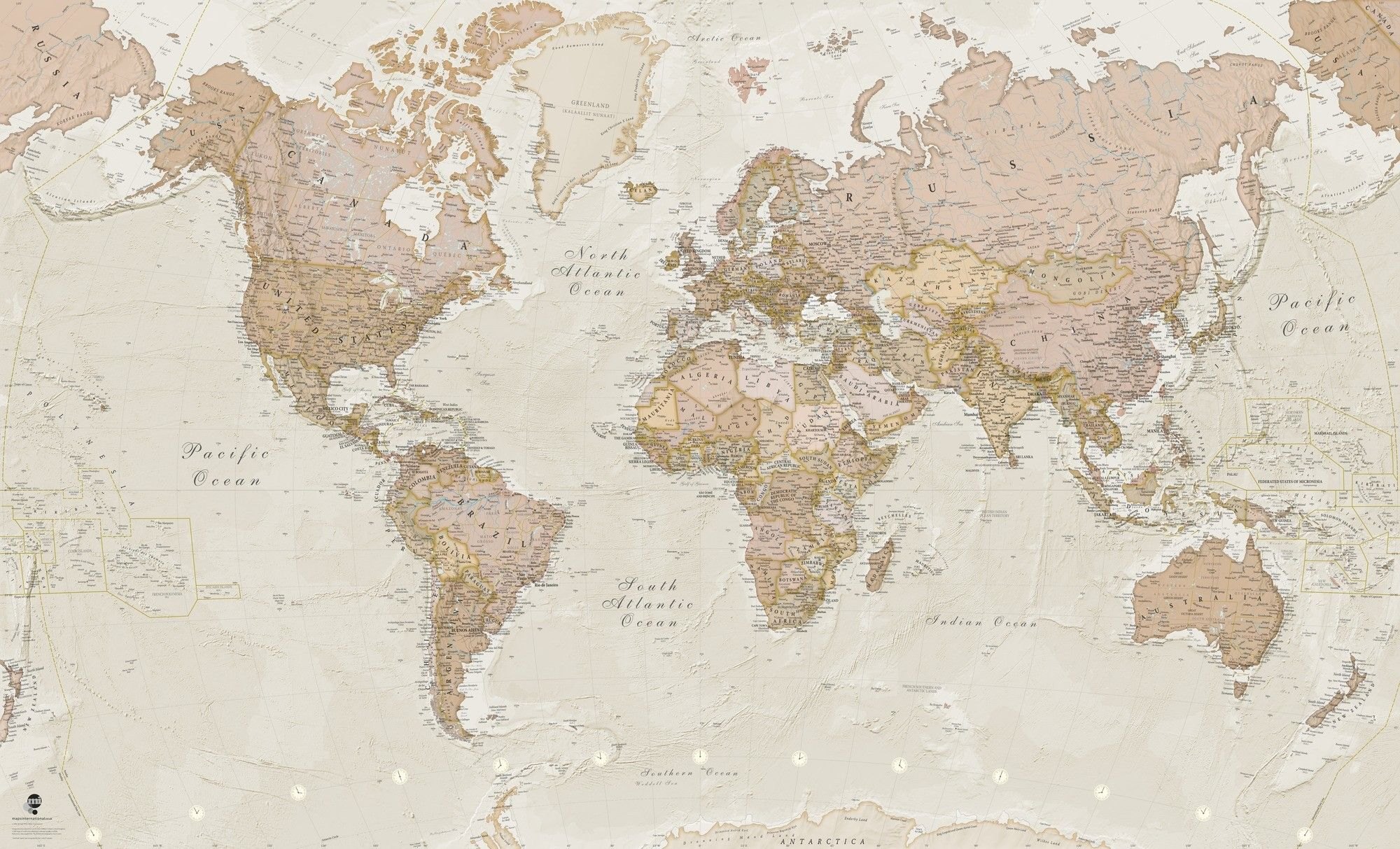 Старые политические карты мира