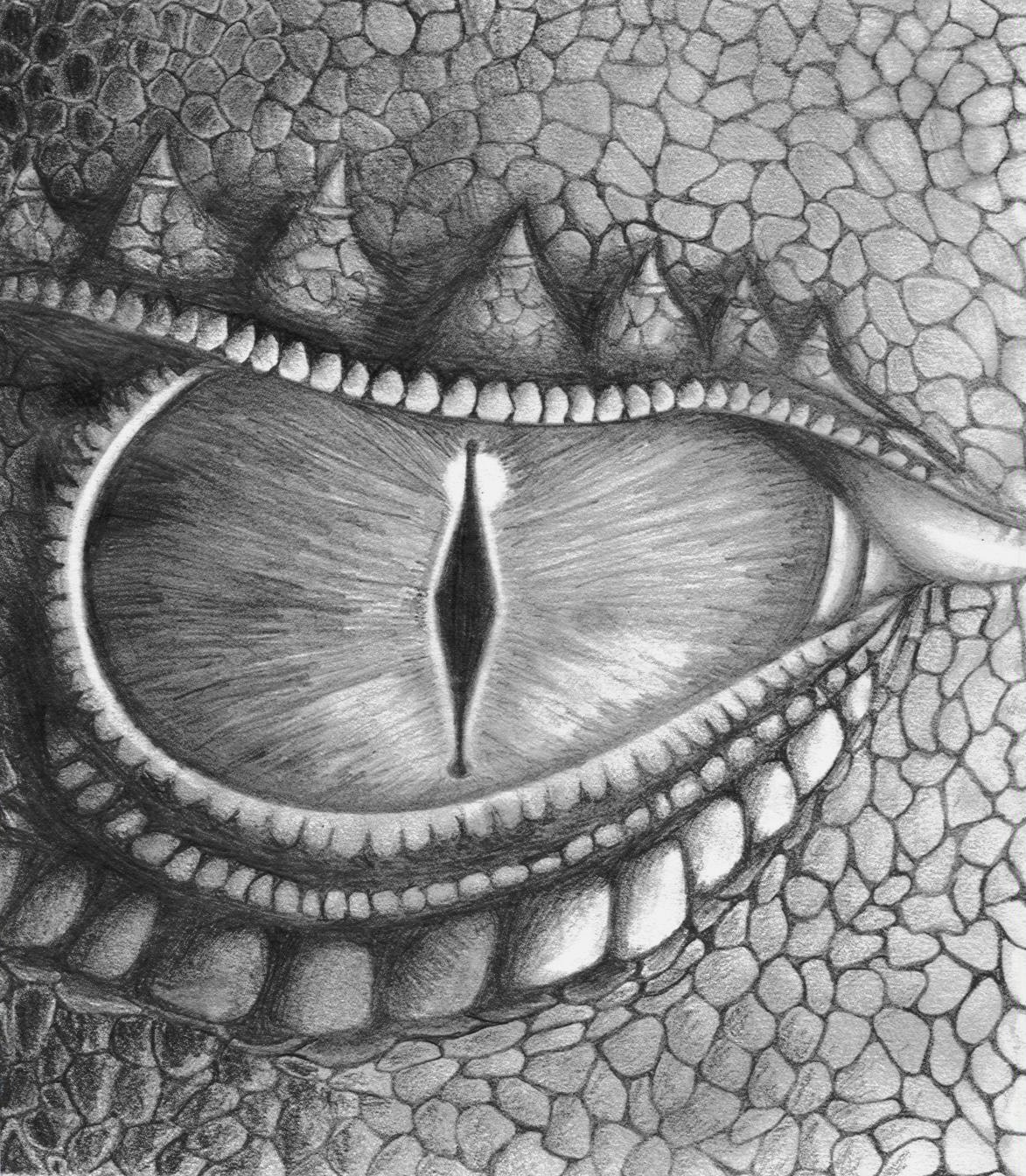 Глаз змеи карандашом