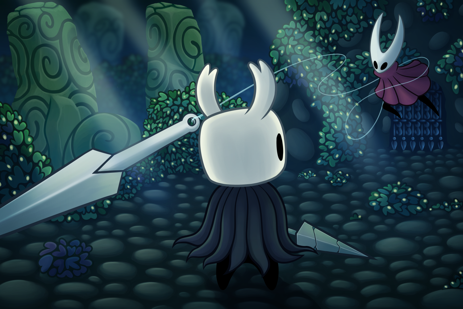 Песня оф найт. Хорнет Hollow Knight. Hollow Knight игра. Хорнет из Hollow Knight. Холлоу Найт боссы Хорнет.