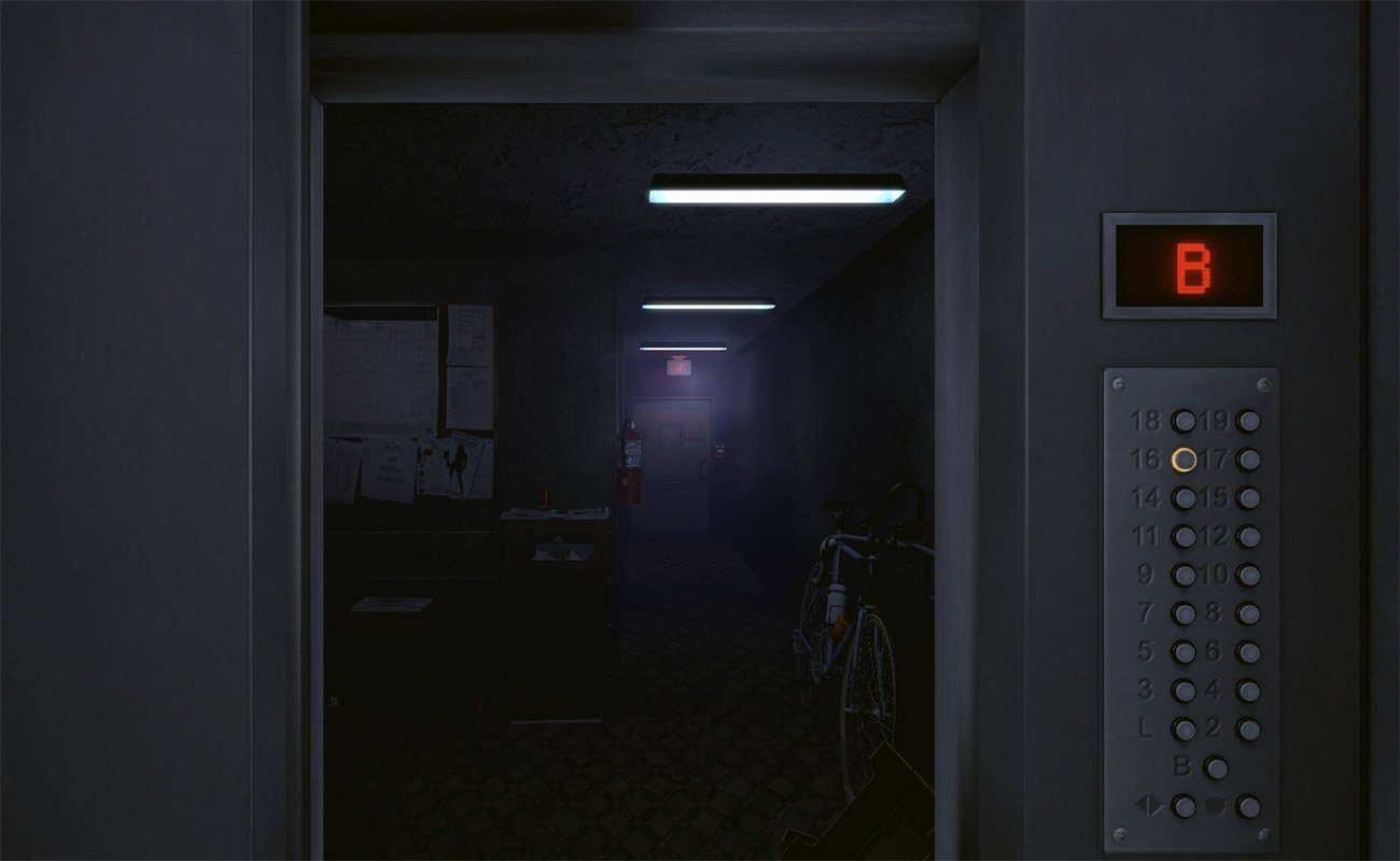 Лифт без света. Лифт. Темный лифт.