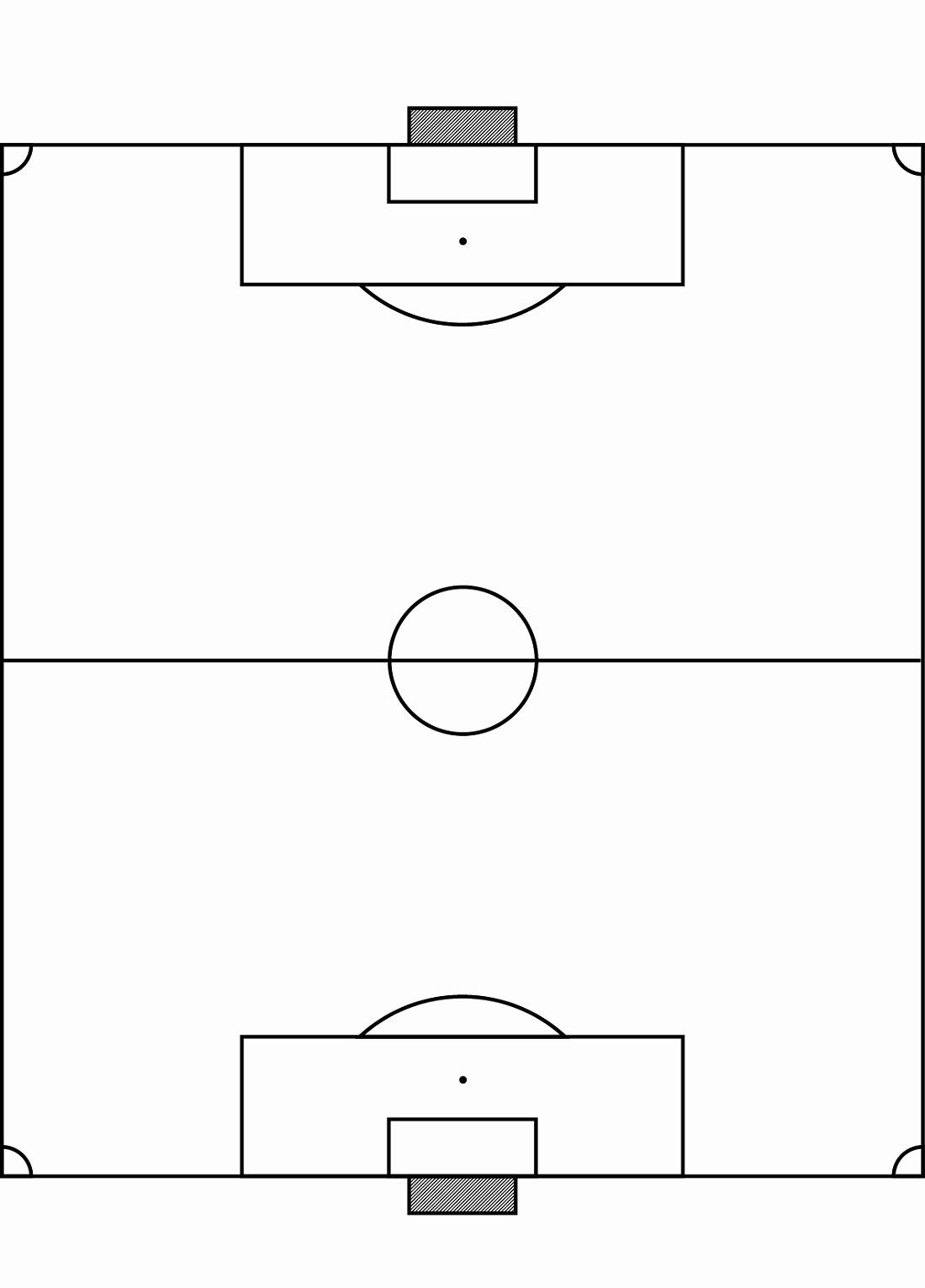 Схема мини футбольного поля тактическая а4
