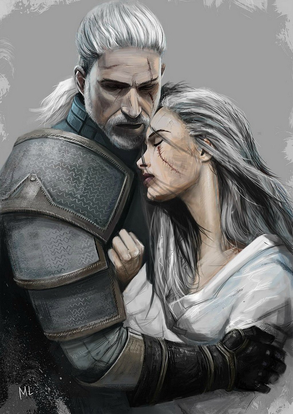 The witcher 3 geralt and ciri фото 27