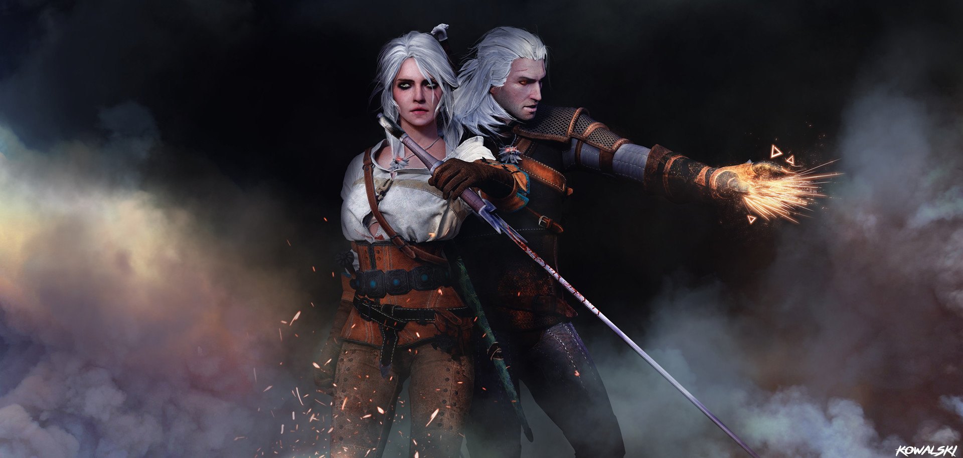 The witcher 3 geralt and ciri фото 99
