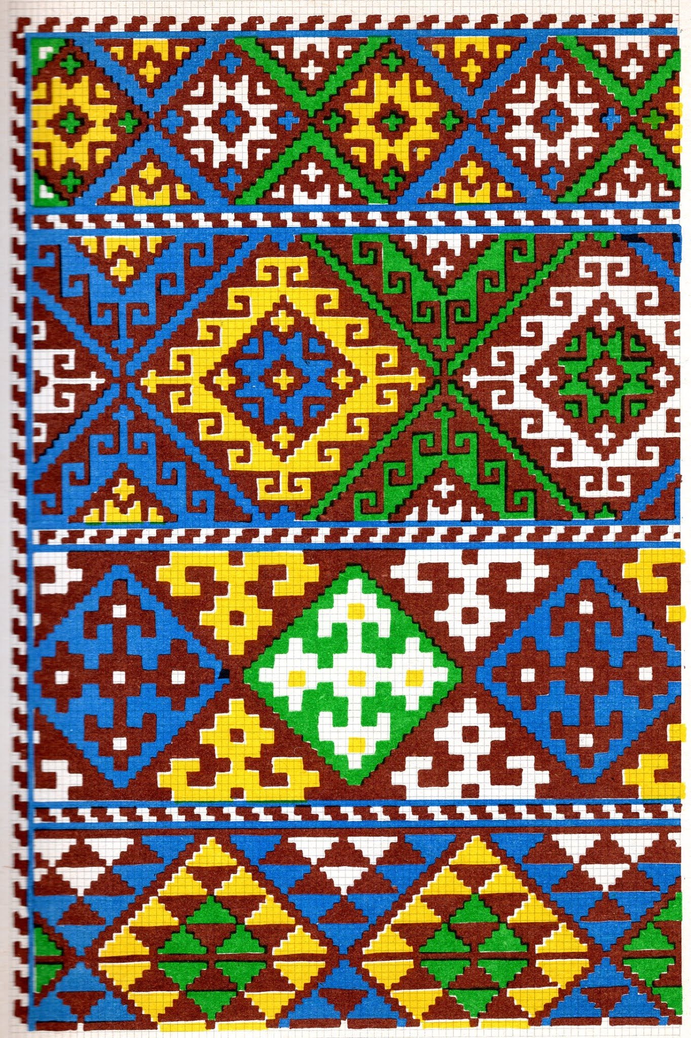 Традиционный армянский орнамент вышивка