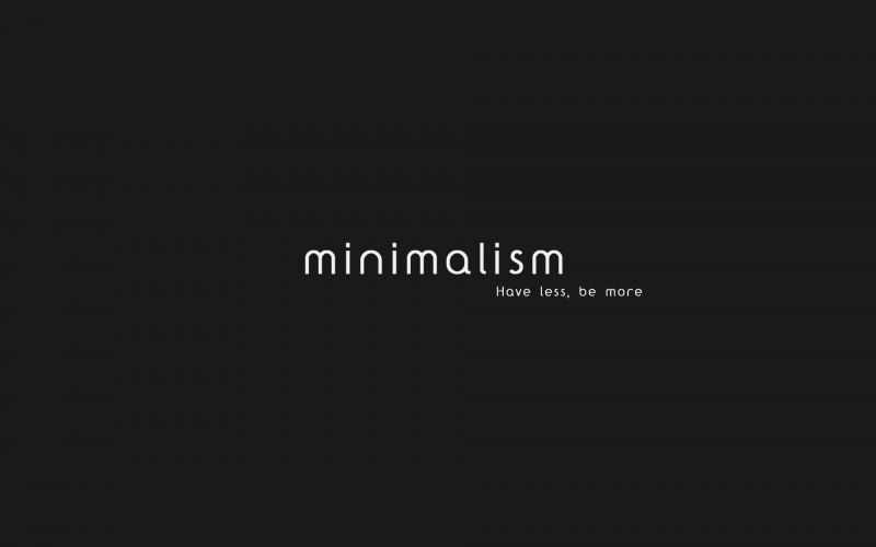 Минимализм надпись