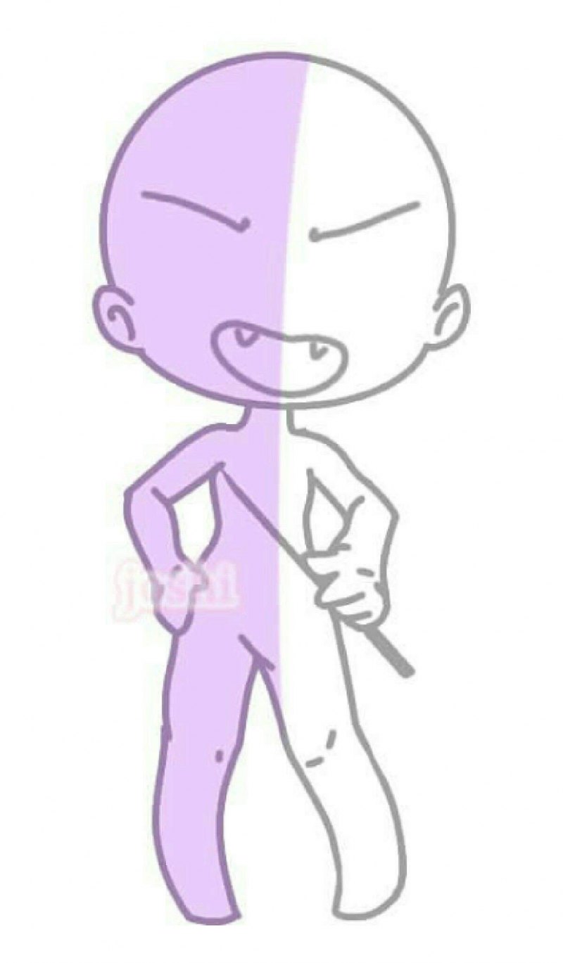 Позы для рисования гача