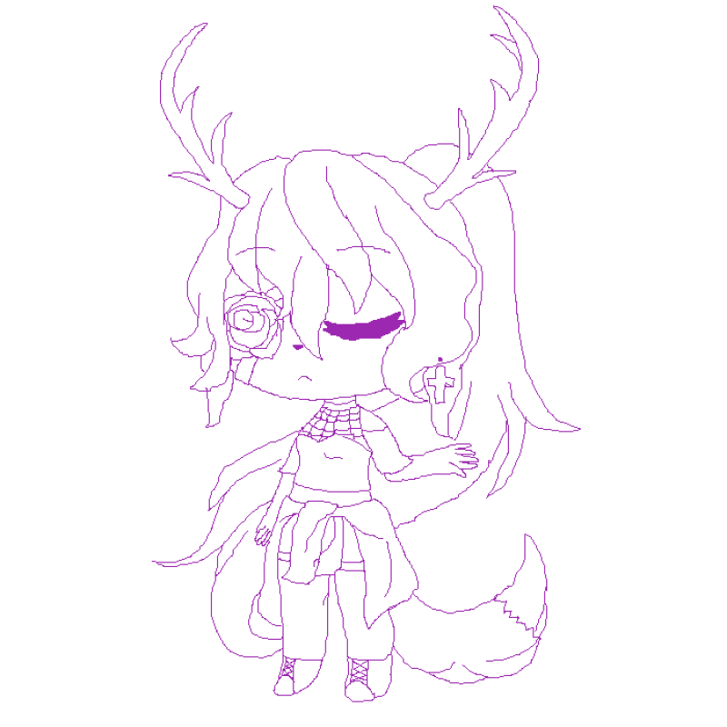 Гача лайф ОС раскраска