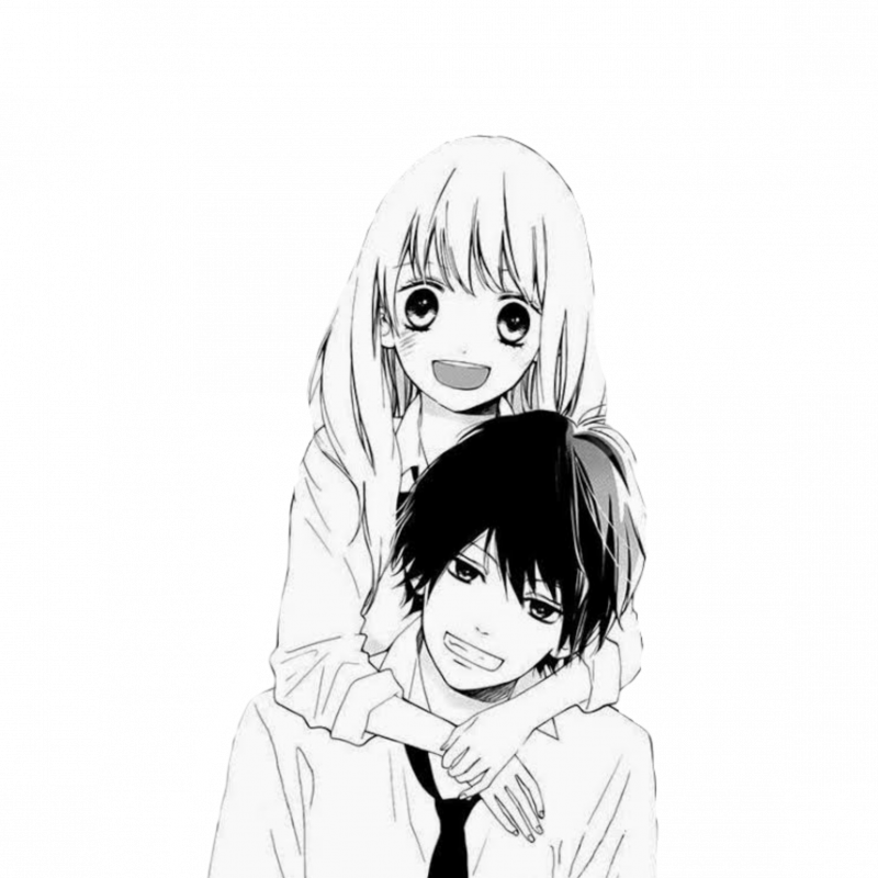 Аниме пара чб