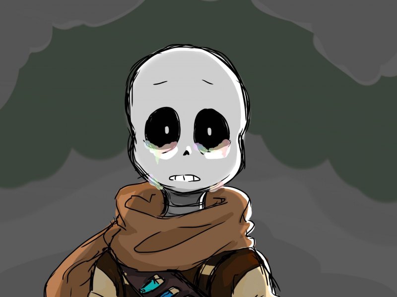 Инк Санс грустный