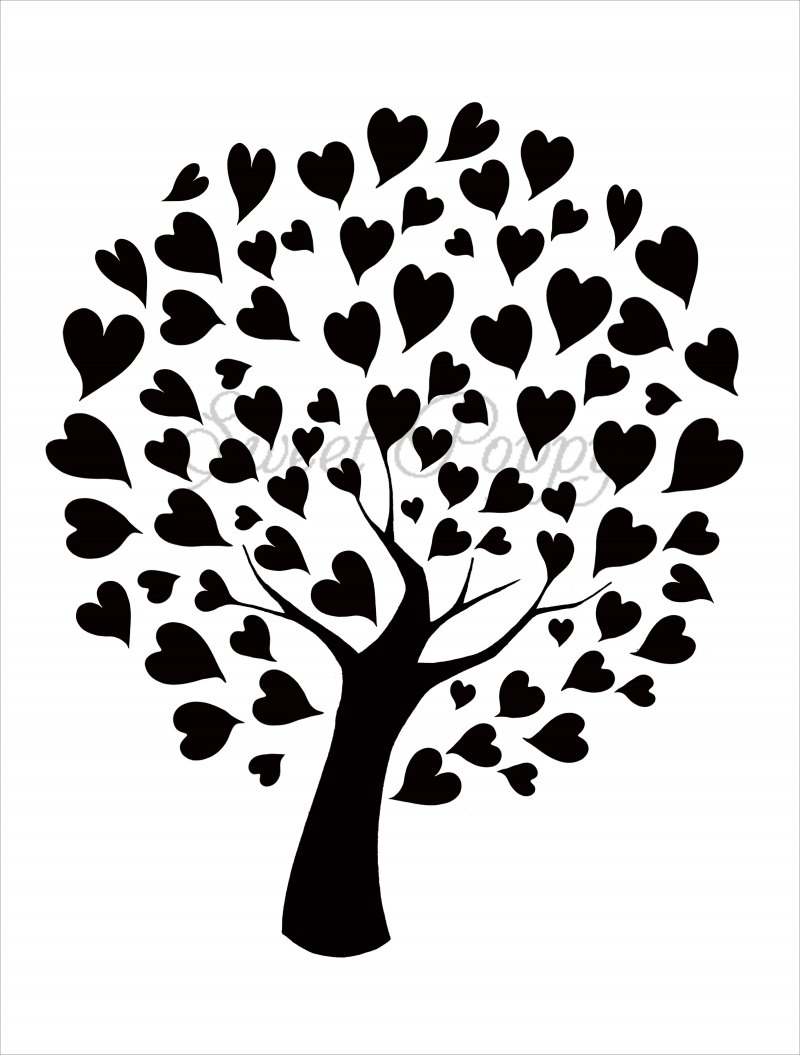 Трафарет "дерево"