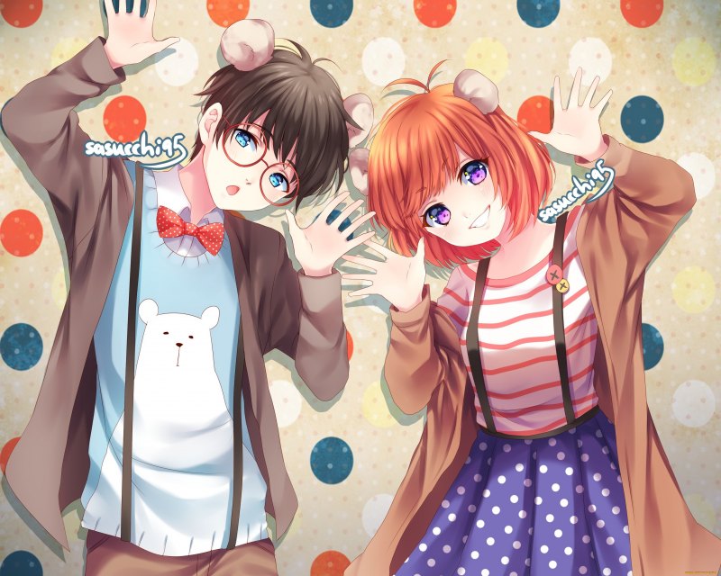 Аниме мальчик и девочка