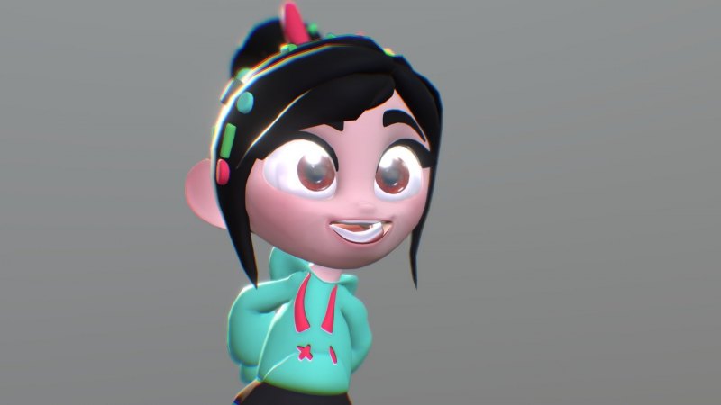 Vanellope von Schweetz 3d model