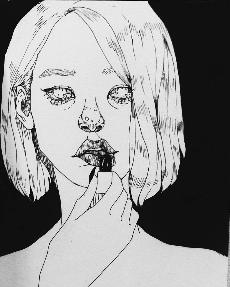 Черно белые рисунки Эстетика