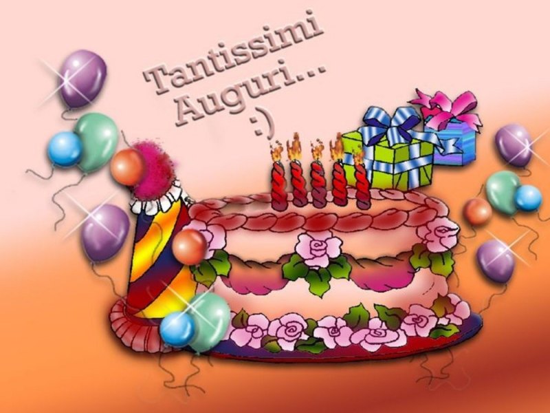 Buon compleanno картинки на итальянском