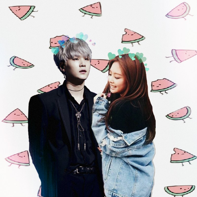 BTS И BLACKPINK Юнги и Дженни