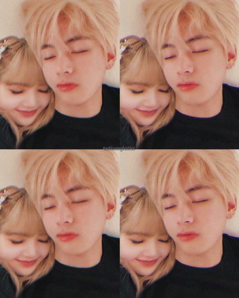 Тэхён из BTS И лиса из BLACKPINK