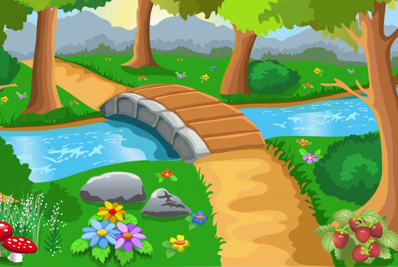 Природа из мультфильмов