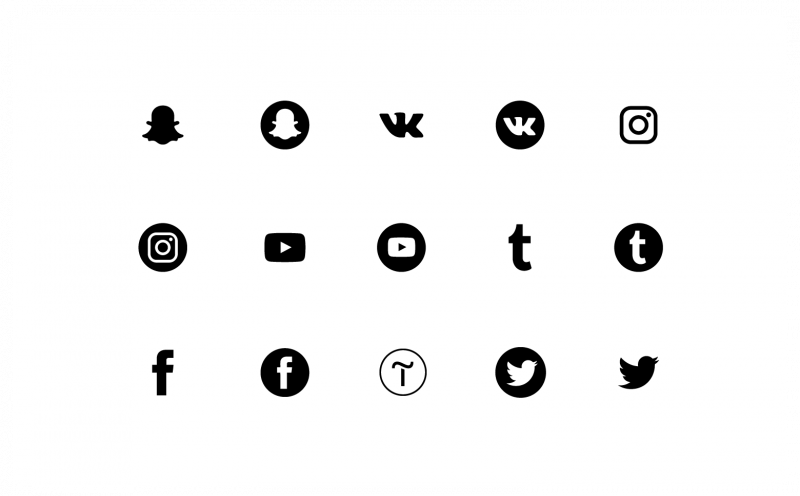 Фото соцсетей значки