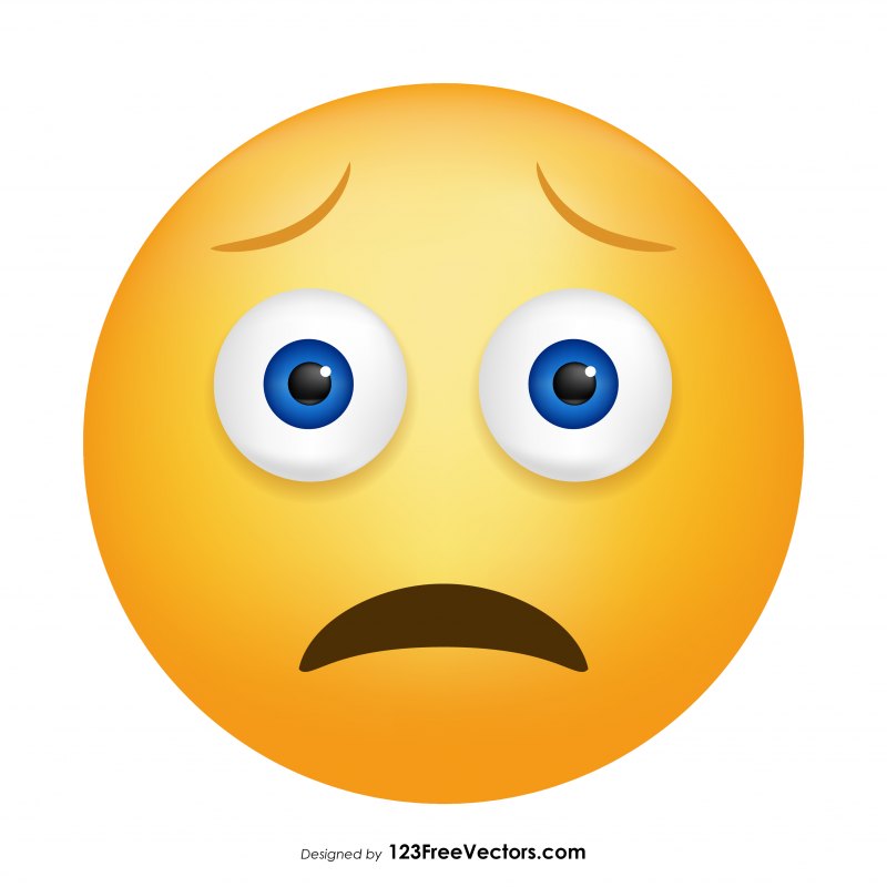 Смайлы эмоции страх