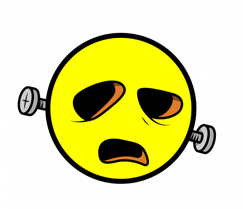 Страшная рожица смайлик