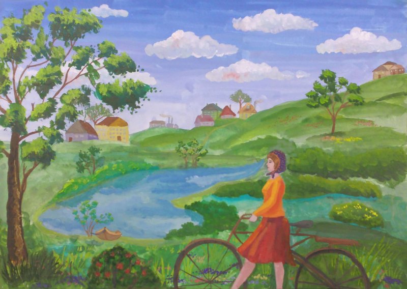 Летние впечатления рисунки