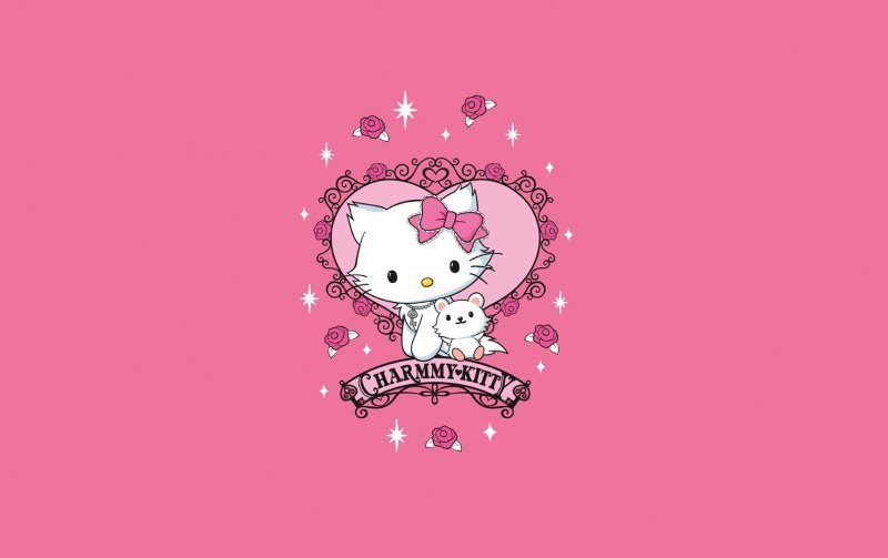 Обои hello kitty на ноутбук