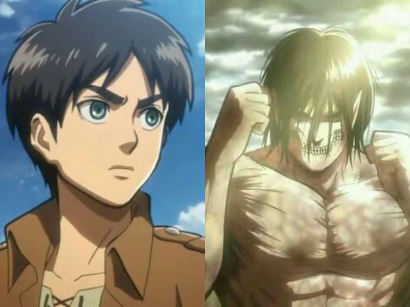 Эрен Йегер 1 и 4 сезон